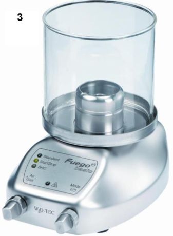 glass spray protector, open at the top