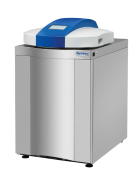 Systec VX-55 G2 típusú vertikális autokláv érintőképernyővel, 55 literes nettó kamratérfogattal.