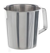 Mérőpohár, füllel, kiöntővel, 1000 ml, (kancsó-forma), Ø125x140 mm, beosztás 100 ml-enként