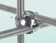 Gömb formájú kettősdió, krómozott acél, d: 13 mm