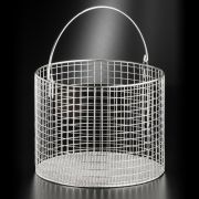 Round basket with handle, 240x240 mm