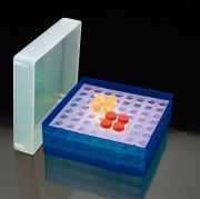 Mikro- és cryocső tartó, 8x8, kék