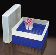 Rack for test tubes, 9x9, blue