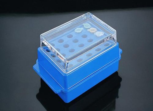 Fagyasztó rack tetővel mikrocsövekhez, kétoldalú