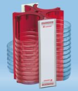 Petricsésze tartó állvány, piros, 52 férőhelyes