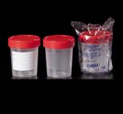 Mintatartó edény, 120 ml, PP, egyesével csomagolva, aszeptikus, 350 db/csomag