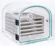 Metakrilát kocka alakú kamra, 5 fűtött tálcával