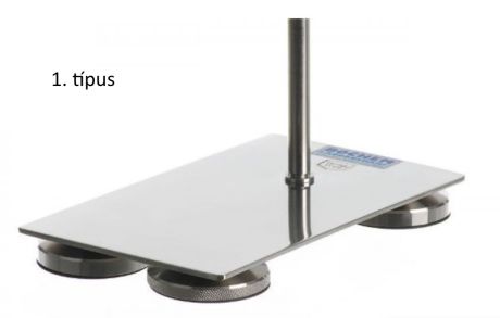 Square base for laboratory stand, type 1