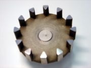 Push-fit rotor for ZM 200 / ZM 300 stainless steel wear resistant coated 12 teeth