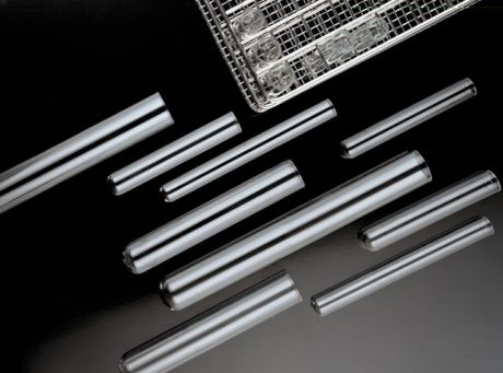 Kémcső, üveg, perem nélkül