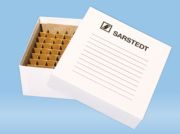 Impregnált papírdoboz, 81 fh., hidegálló kartonból, fedővel, h=56 mm