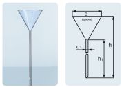 Analytical funnel with long stem, d: 55 mm