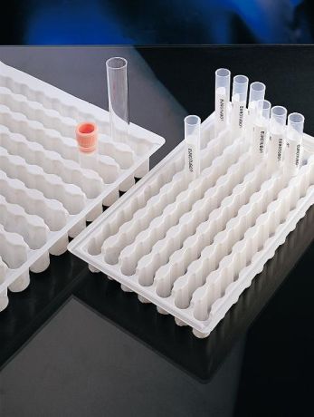Test tube holder, disposable, white