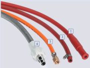 Biztonsági tömlő gáz gyorscsatlakozóhoz, 0,5 m-es,