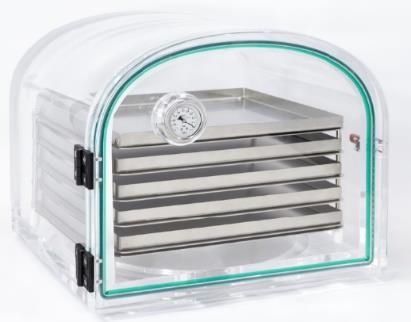 Methacrylate cubic chamber, with 5 shelves