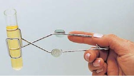 Nickel-plated steel test tube holder-B