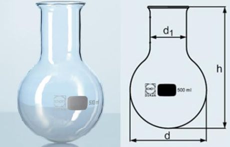 Round bottom flask, wide neck