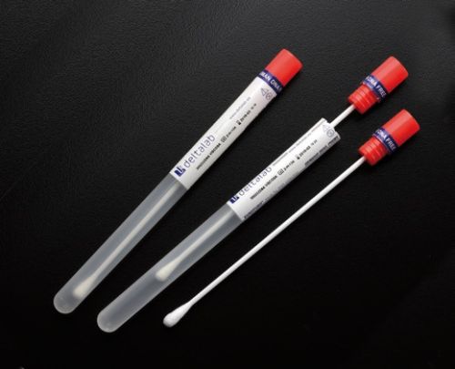 Steril mintavevő pálca címkézett tárolócsőben