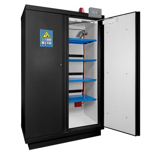 Biztonsági szekrények lítium akkumulátorok tárolásához és töltéséhez, 790+LI és 790FLI sorozat