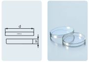 Petri dish with lid, glass, 150 x 25 mm