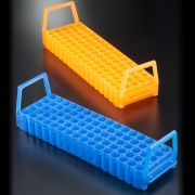 Mikrocsőtartó, kétoldalas, levehető fogantyúval, kék 80/60 férőhely