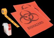 Labels, radiation hazard, 13 m x 25 mm