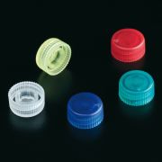 Cap for screw thread mictorube, red, 500 pc/case