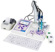 PC 80+ DHS STIRRER multiparaméteres asztali mérő, pH elektróda nélkül, VPT 80/1 vezetőképesség cellával, S7/BNC kábellel, NT 55 hőmérséklet szenzorral