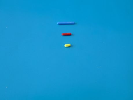 Colored magnetic stirring bars with Teflon coating, micro