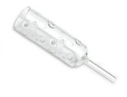 Weighing beaker with hole for van Gulik butyrometer