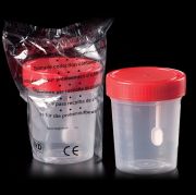 Mintatartó edény, kanállal, 120 ml, PP, egyesével csomagolva, 350 db/csomag