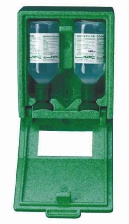 wall box with mirror, 2 x 500 ml bottles