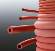 Vacuum tubing, red, 7 x 17 mm