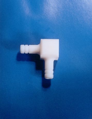 L-shaped, push fit, Teflon tube connector