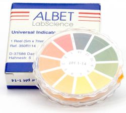 pH indikátor papírok