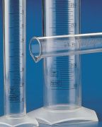 Graduated measuring cylinder, TPX, tall, 1.000 ml, blue graduation