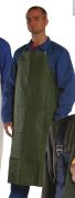 PVC acid resistant apron, green, 110x75 cm, 1 piece