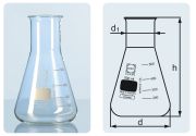 Erlenmeyer flask, wide neck, 300 ml