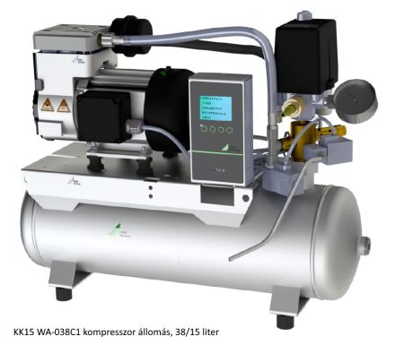 KK15 WA-038C1 kompresszor állomás, 38/15 liter