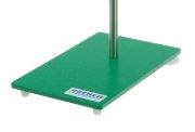 Stand base steel, green varnished, M10, winding, 250x160x6mm