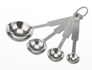 Measure spoon set 18/10 steel, 4, spoons, 1 / 2,5 / 5 / 15ml