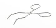 Crucible tong, double bent stem, L=250mm, max diameter that can be gripped: 30 mm