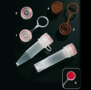 Kupak menetes mikrocsövekhez, hurokkal, barna, 1.000 db/csomag