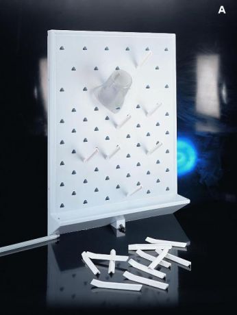 Laboreszköz szárító, falra akasztható, "A" típus