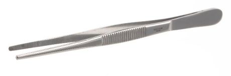 Round end forceps for laboratory purposes