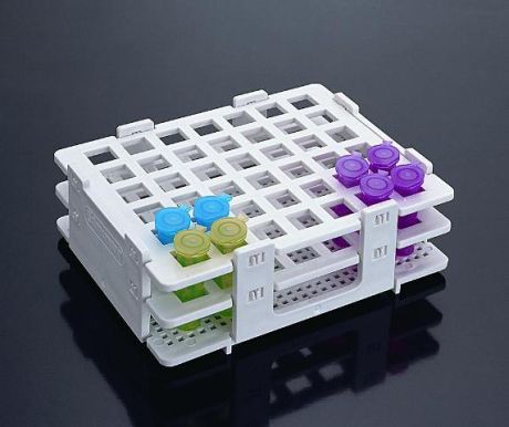 Microtube rack, white