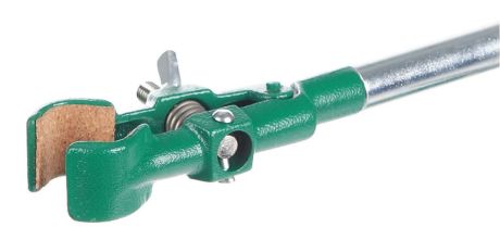 Flask holder without bosshead, micro type, hardened cast iron with green coat, 12.5460