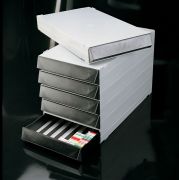 Kazetta rendszerező szekrény, 6 fiókkal