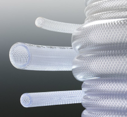 PVC cső erősített, áttetsző