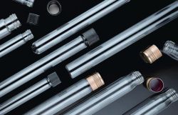 Menetes kémcső, üveg, külön kupakkal